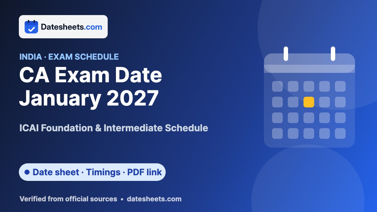 5 Point Check Tools.pdf CA Exam Date January 2027 – ICAI Foundation & Intermediate Schedule
